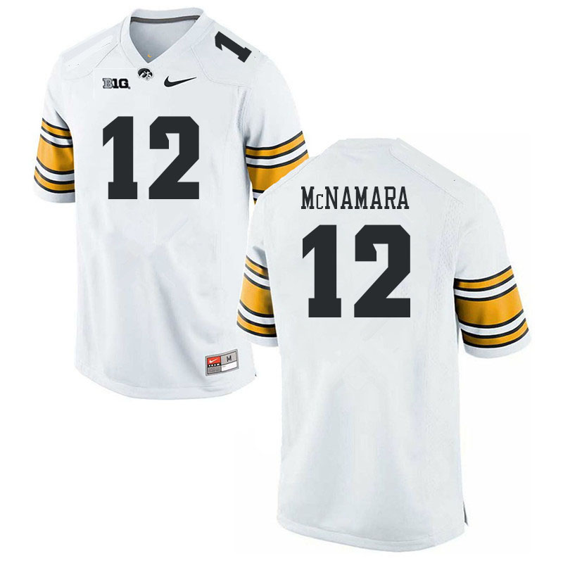 Men #12 Cade McNamara Iowa Hawkeyes College Football Jerseys Stitched-White